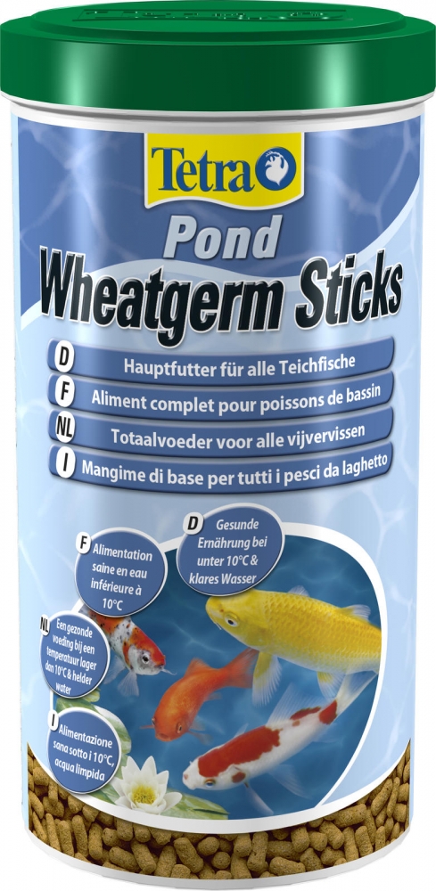 Tetra Pond Wheatgerm Sticks pokarm dla ryb stawowych wiosna / jesień 1l