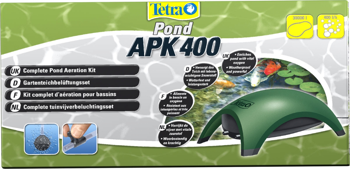 Zdjęcie Tetra Pond APK 400 Air Pump Kit  zestaw napowietrzający do oczka wodnego 