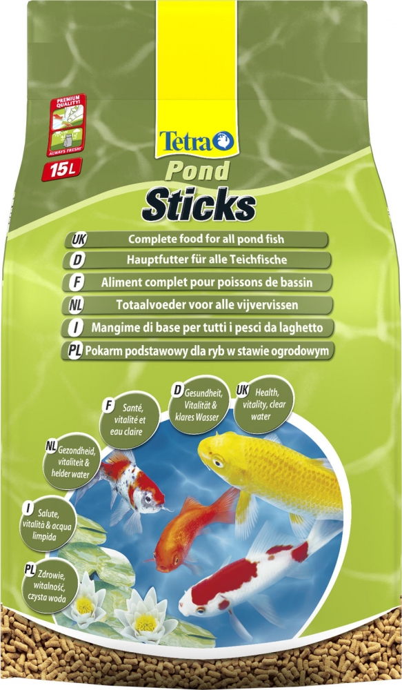 Tetra Pond Sticks pokarm podstawowy dla ryb stawowych 15l