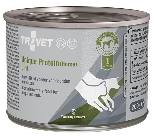 Trovet UPH (unique protein horse) puszka dla psa i kota 200g