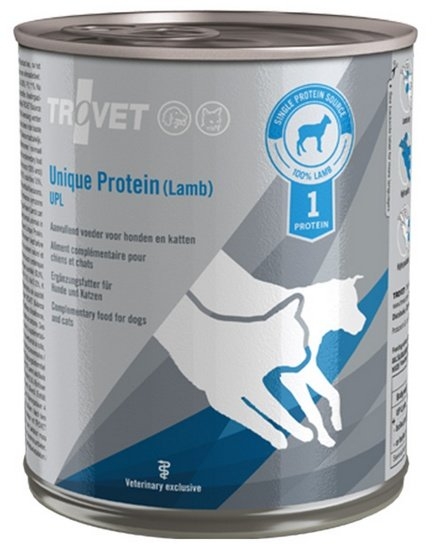 Trovet UPL (unique protein lamb) puszka dla psa i kota 800g