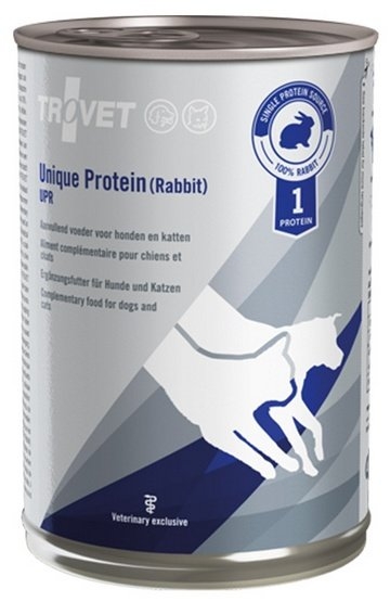 Trovet UPR (unique protein rabbit) puszka dla psa i kota 400g