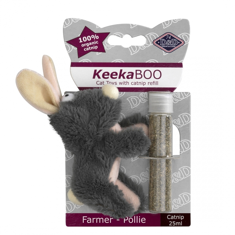 D & D KeekaBoo zabawka z kocimiętką Farmer Pollie 8,5 cm