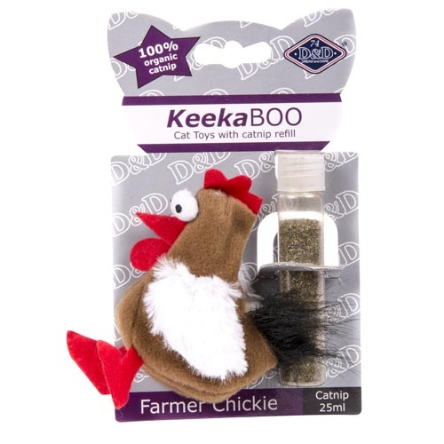 Zdjęcie D & D KeekaBoo zabawka z kocimiętką  Farmer Chickie 9 cm