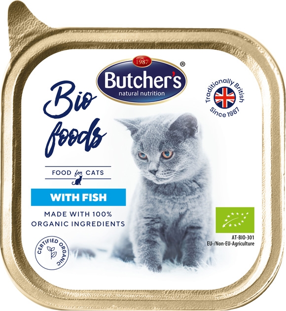 Butcher’s Bio Food tacka dla kota  z rybą 100g
