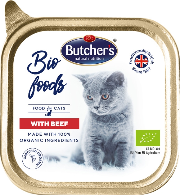Butcher’s Bio Food tacka dla kota  z wołowiną i cielęciną 100g