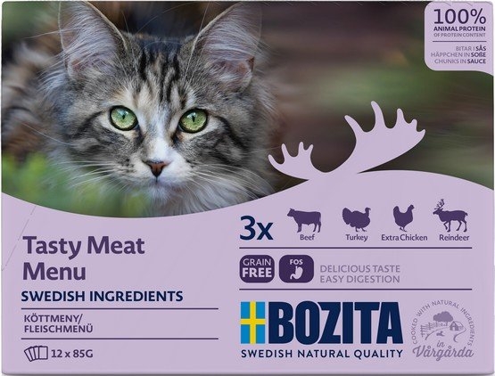 Zdjęcie Bozita Multibox saszetek dla kota  z mięsem 12x 85g