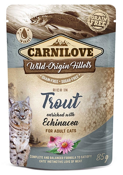 Carnilove Saszetka dla kota Trout & Echinacea pstrąg & echinacea 85g