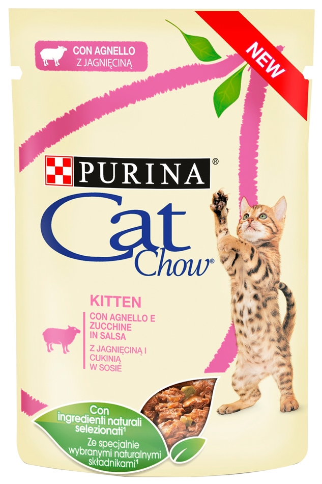 Purina Cat Chow Kitten saszetka dla kociąt z jagnięciną 85g