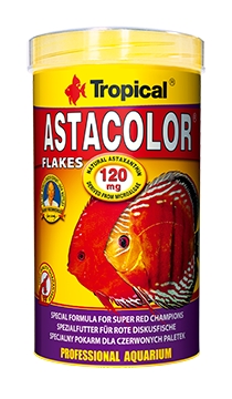 Tropical Astacolor pokarm wybarwiający dla paletek czerwonych płatki 500ml
