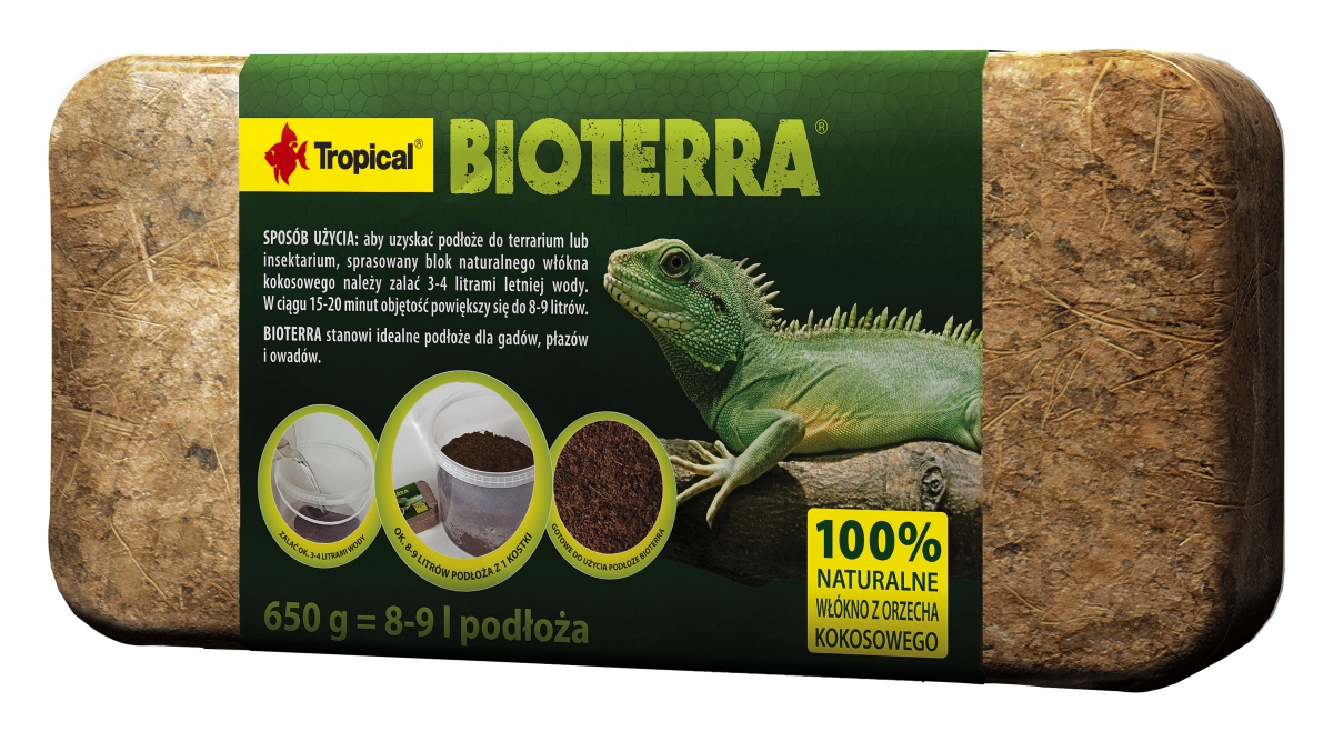 Tropical Bioterra podłoże kokosowe 650g