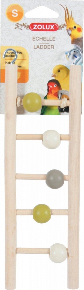Zdjęcie Zolux Drabinka drewniana dla papug 5 szczebli  10 x 7 x 23,5 cm