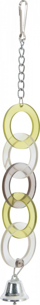 Zdjęcie Zolux Zabawka akrylowa pierścienie z dzwoneczkiem dla papug  5 x 50 x 30 cm