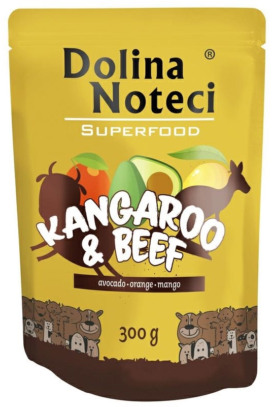 Zdjęcie Dolina Noteci Superfood saszetka dla psa  kangur, wołowina 300g