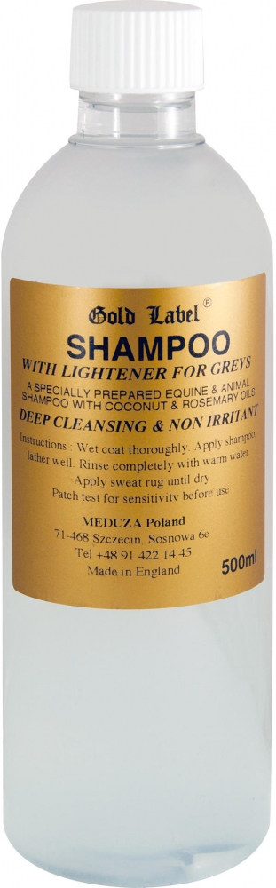Gold Label Shampoo For Greys szampon dla siwych koni  500ml