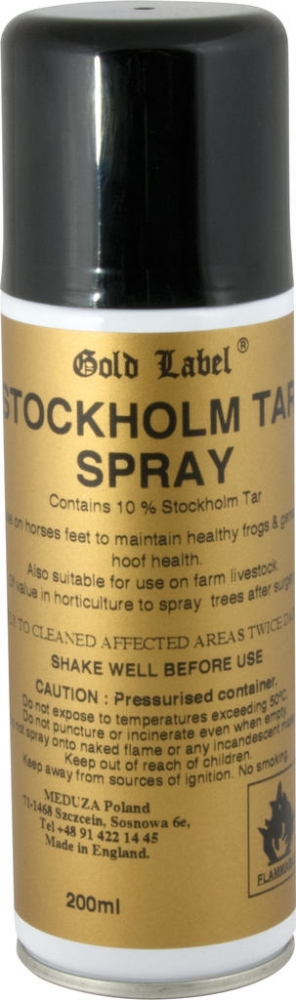 Zdjęcie Gold Label Stockholm Tar Aerosol dziegieć w sprayu   200ml