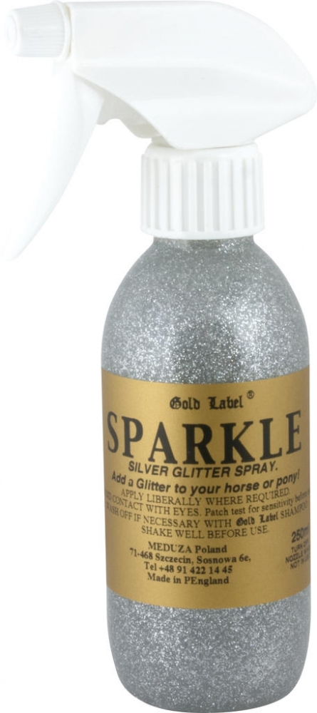 Zdjęcie Gold Label Sparkle żel z brokatem w sprayu  Silver (srebrny) 250ml