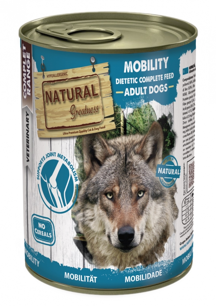 Zdjęcie Natural Greatness Mobility puszka dla psa  zdrowie stawów 400g
