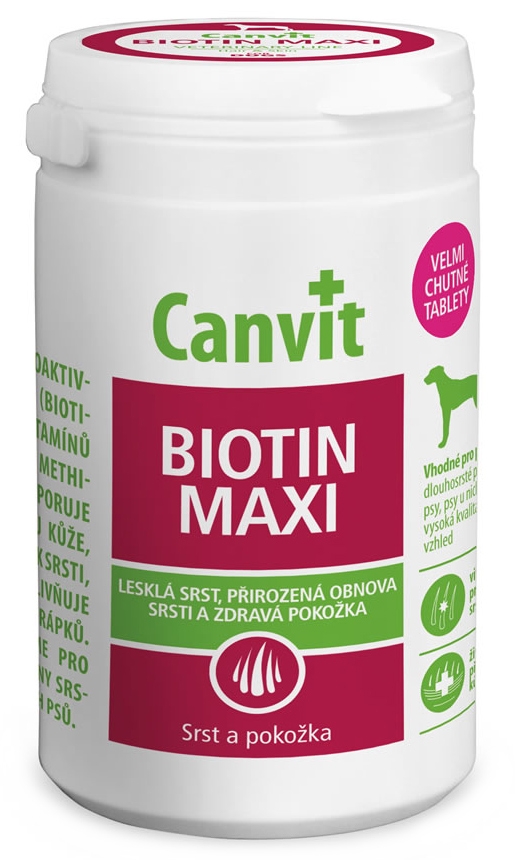 Zdjęcie Canvit Biotin Maxi  formuła dla zdrowej skóry i sierści 230g
