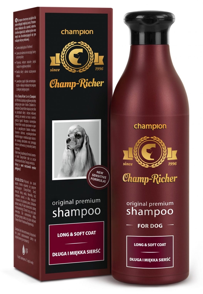 Champ-Richer Original Premium Shampoo Long & Soft Coat Dog szampon dla psów o długiej i miękkiej sierści 250 ml