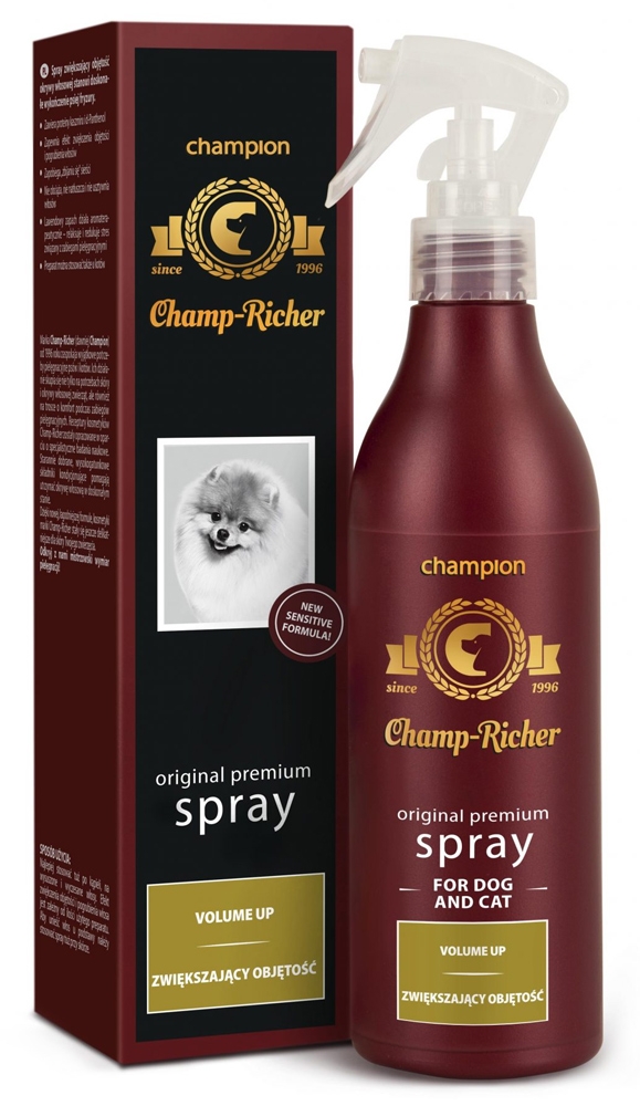 Champ-Richer Original Premium Spray fot Dog and Cat Volume Up spray zwiększający objętość dla psów i kotów 250 ml