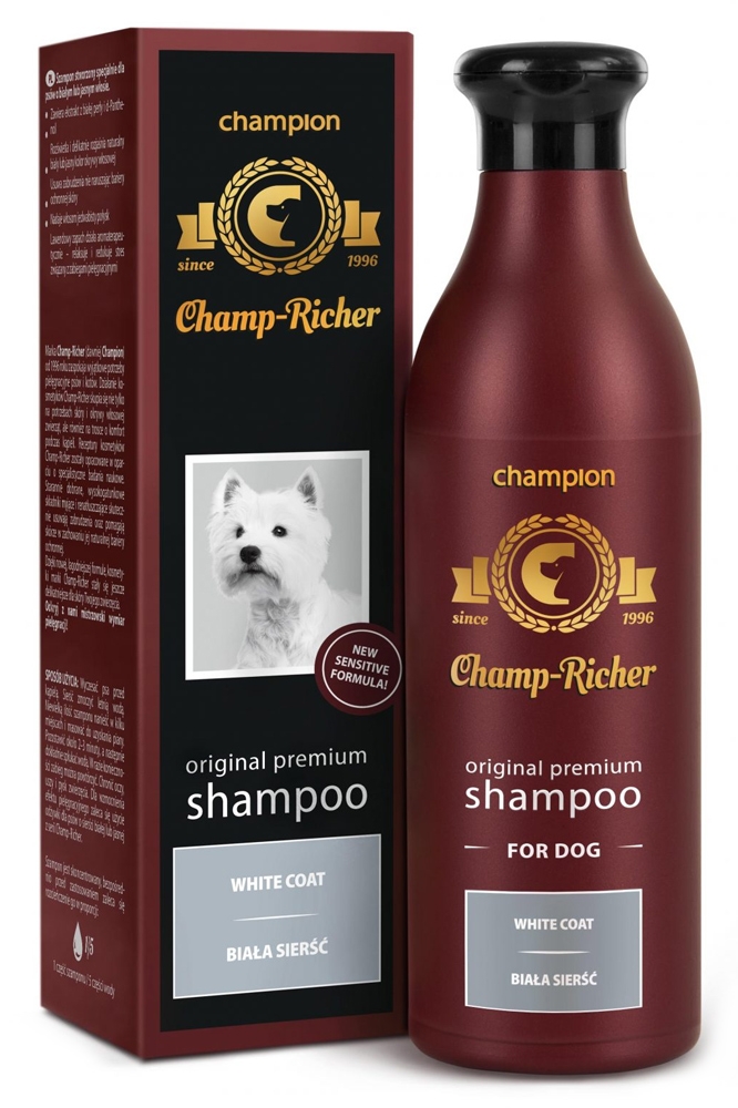 Zdjęcie Champ-Richer Original Premium Shampoo White Coat Dog  szampon dla psów do białej sierści 250 ml
