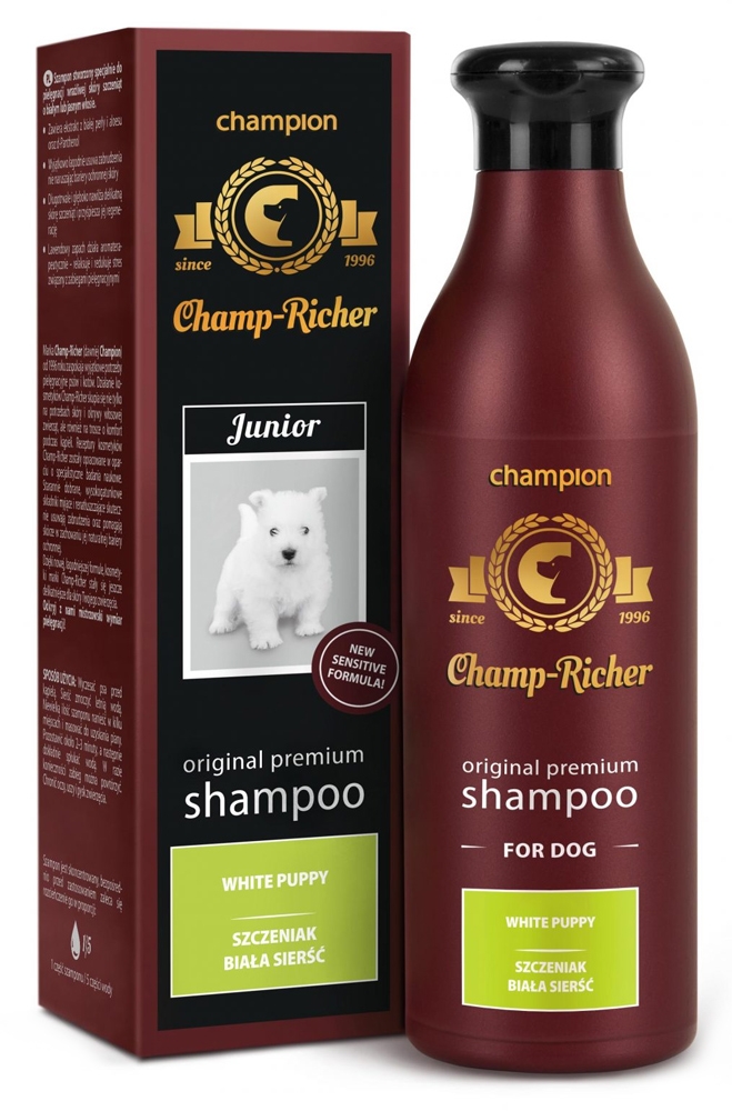 Zdjęcie Champ-Richer Original Premium Shampoo Puppy White Coat  szampon dla szczeniąt o białej sierści 250 ml