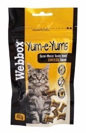 Webbox Yum-e-yums przysmaki dla kota ekstra serowe 40g