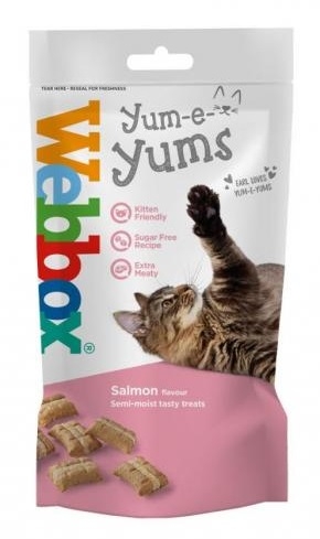 Zdjęcie Webbox Yum-e-yums przysmaki dla kota  z łososiem 40g
