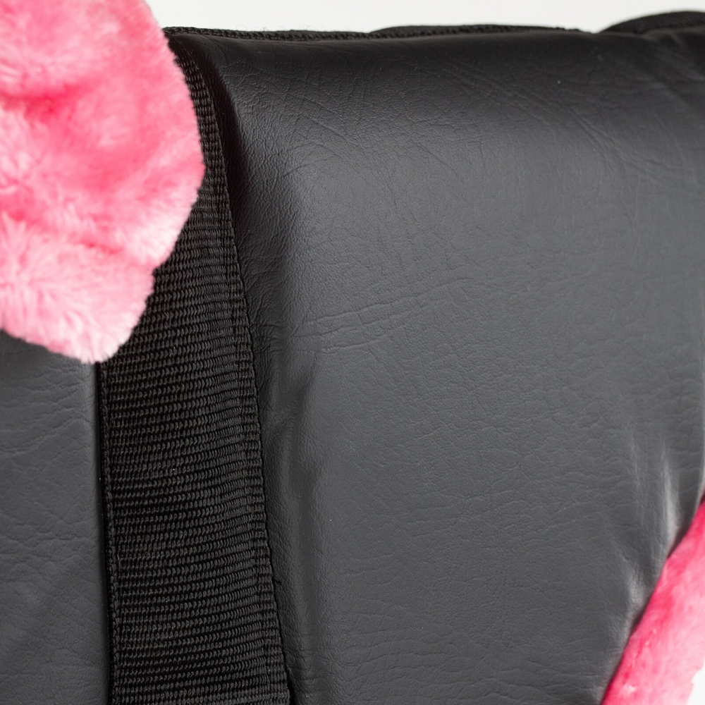 Zdjęcie Horze Pad do jazdy dla kucyka zamszowy z futerkiem  czarno/różowy 