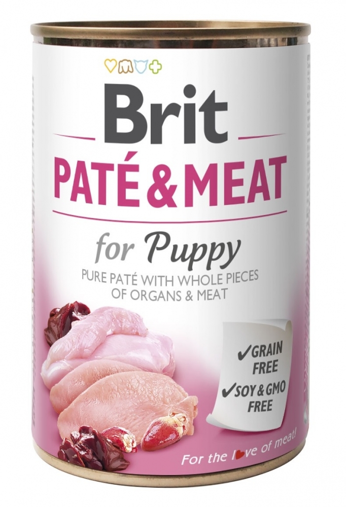 Zdjęcie Brit  Pate & Meat Puppy  kurczak i indyk 400g