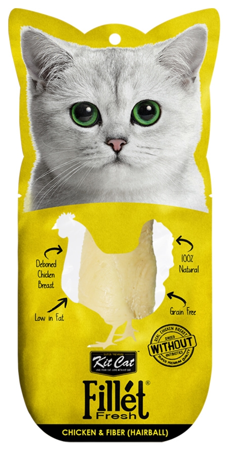 Kit Cat Fillet Fresh przysmak dla kota Grillowany Kurczak & Błonnik 30g