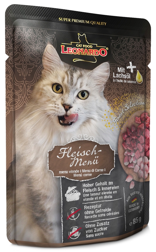 Zdjęcie Leonardo Finest Selection saszetka dla kota  danie mięsne 85g