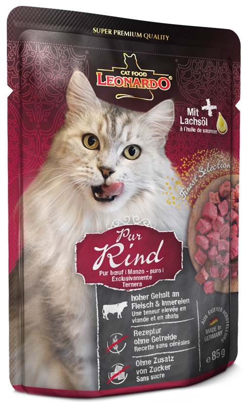 Leonardo Finest Selection saszetka dla kota czysta wołowina 85g