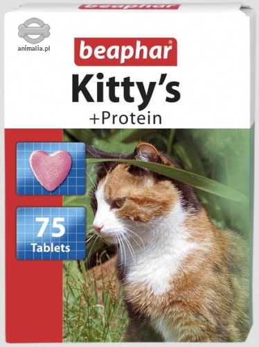 Zdjęcie Beaphar Kittys + Protein  z większą porcją protein 75 szt.