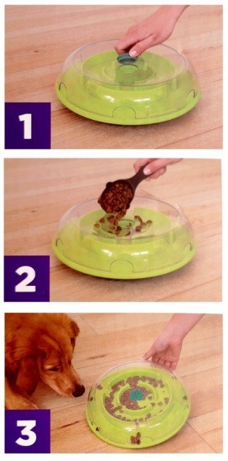 Zdjęcie Outward Hound Wobble Bowl poziom 1 Nina Ottosson zabawka edukacyjna dla psa śr. 30 cm