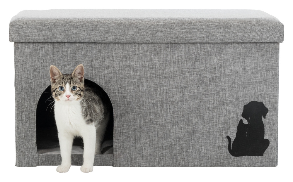 Trixie Kryjówka budka dla kota Kimy szare 72 × 40 × 40 cm