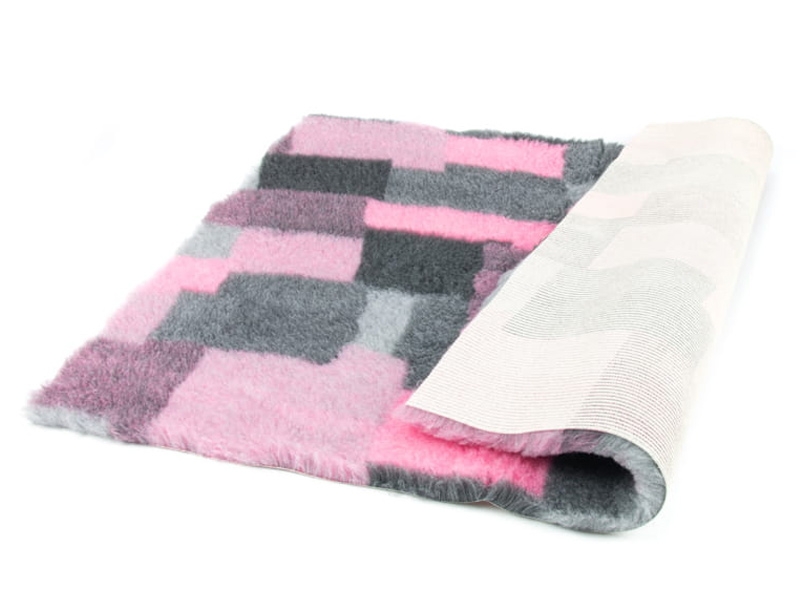 Zdjęcie Dry Bed Suche legowisko antypoślizgowe Gęstość A+ patchwork różowy 75 x 50 cm