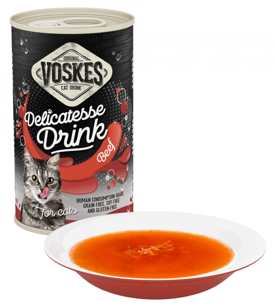Zdjęcie Voskes Delicatesse Cat Drink napój dla kota  wołowina 135g