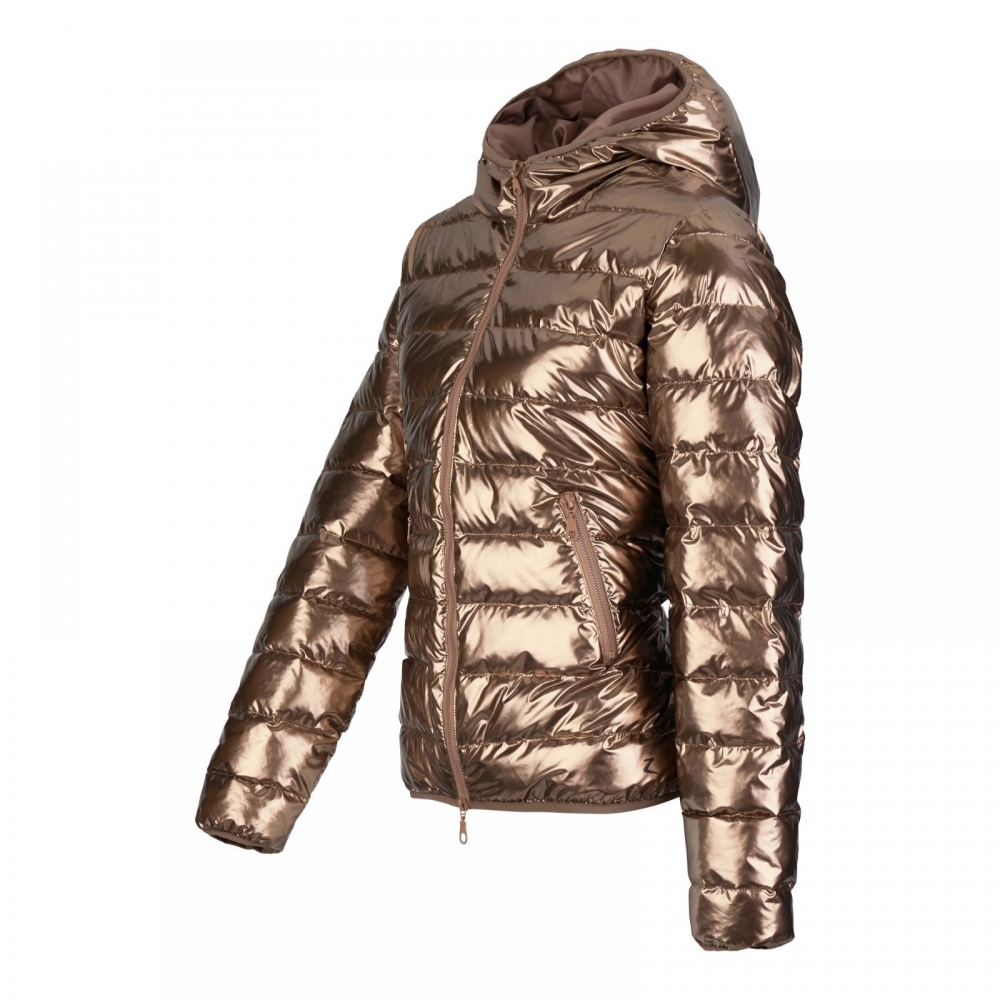 Zdjęcie Horze Stella Women's Platinum Padded Jacket kurtka damska pikowana bronze 