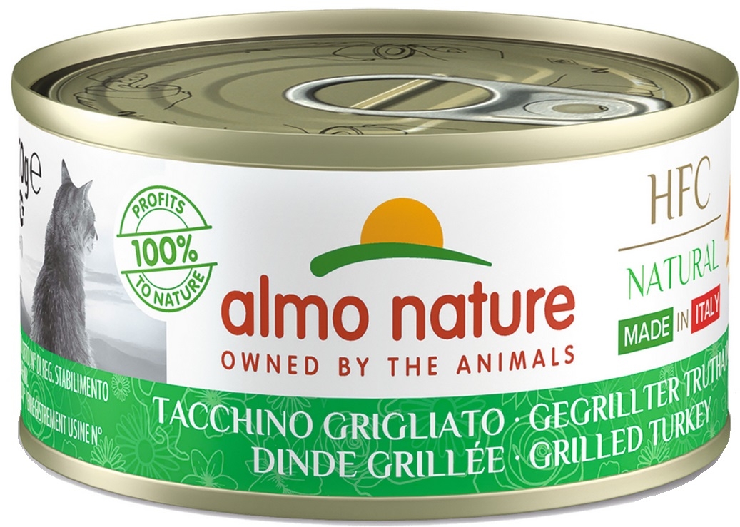Almo Nature HFC MADE IN ITALY puszka w bulionie grillowany indyk 70g