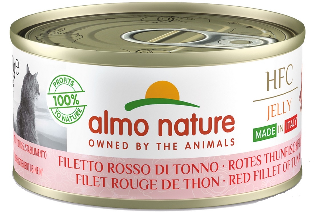 Almo Nature HFC MADE IN ITALY puszka w bulionie polędwica z tuńczyka 70g