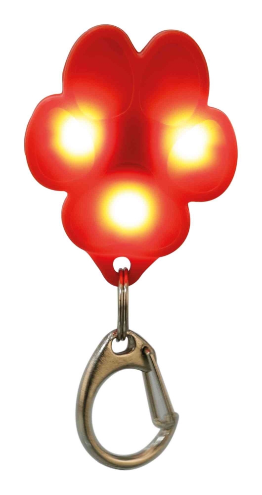 Zdjęcie Trixie Zawieszka świecąca Flasher Łapka do obroży  3,5 x 4,3 cm