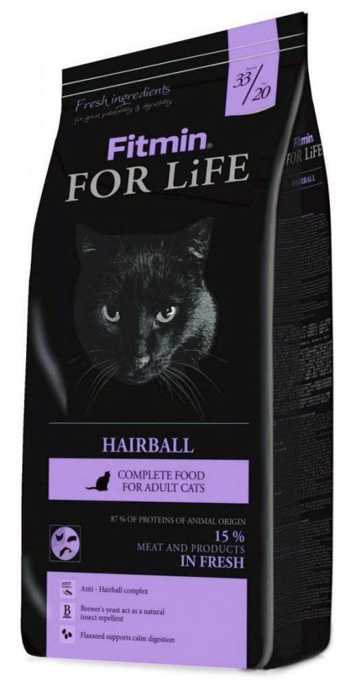 Zdjęcie Fitmin Cat For Life Hairball  karma dla kotów długowłosych 1.8kg