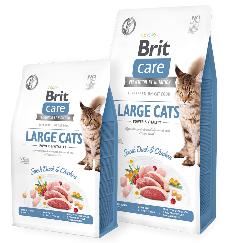 Zdjęcie Brit Care Cat Large Cats Power & Vitali Grain Free koty ras dużych 400g