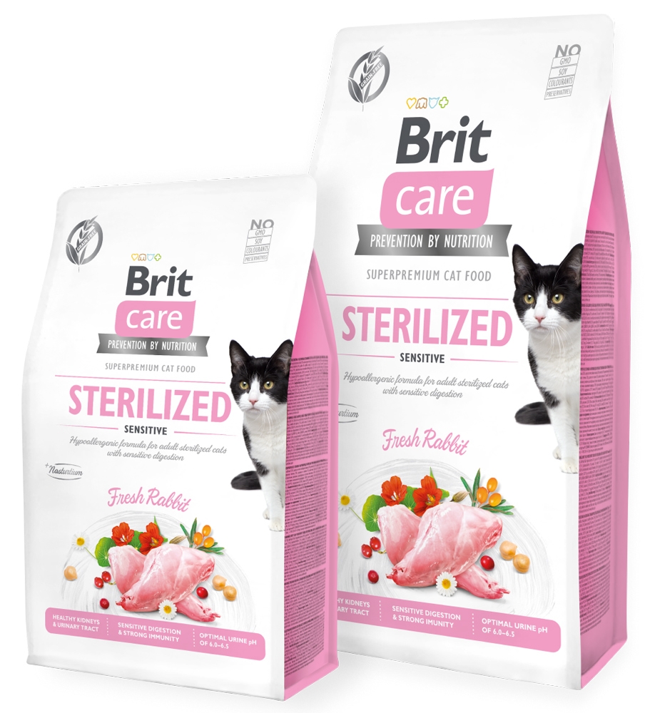 Zdjęcie Brit Care Cat Sterilized Sensitive Grain Free koty sterylizowane i wrażliwe 400g
