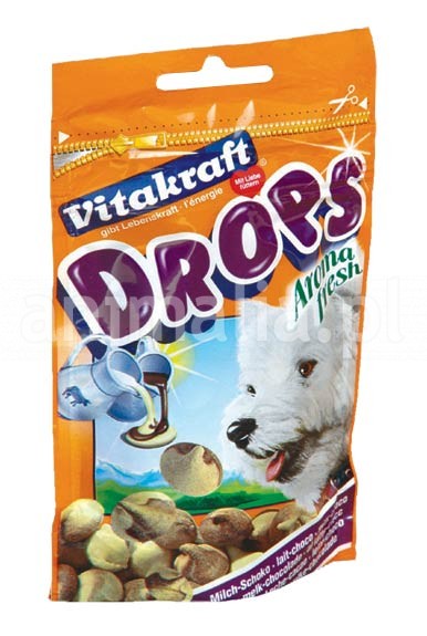 Zdjęcie Vitakraft Aroma-fresh Milch-Choco-Drops  dropsy mleczno-czekoladowe 75g