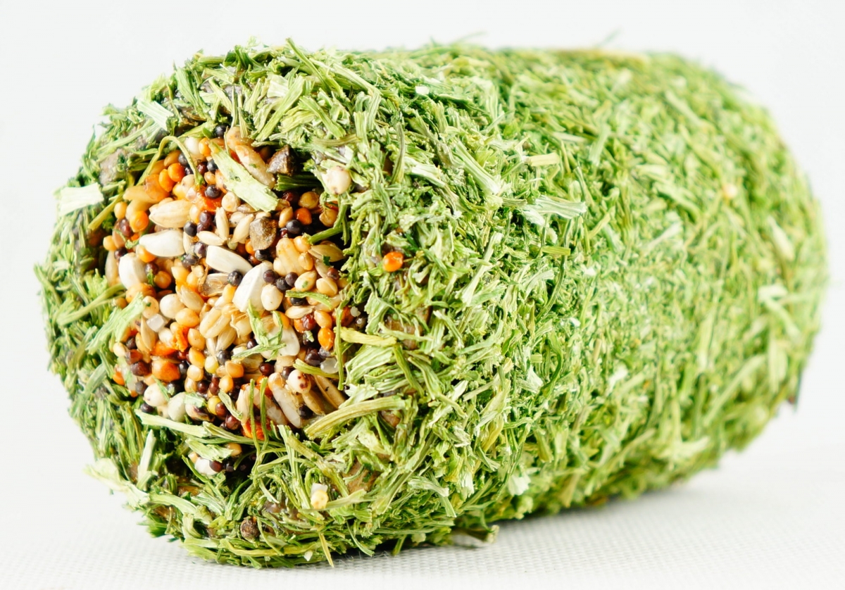 Zdjęcie Ham Stake Tunel ziołowy z nasionami i babką lancetowatą  dla gryzoni  10 x 5 cm 