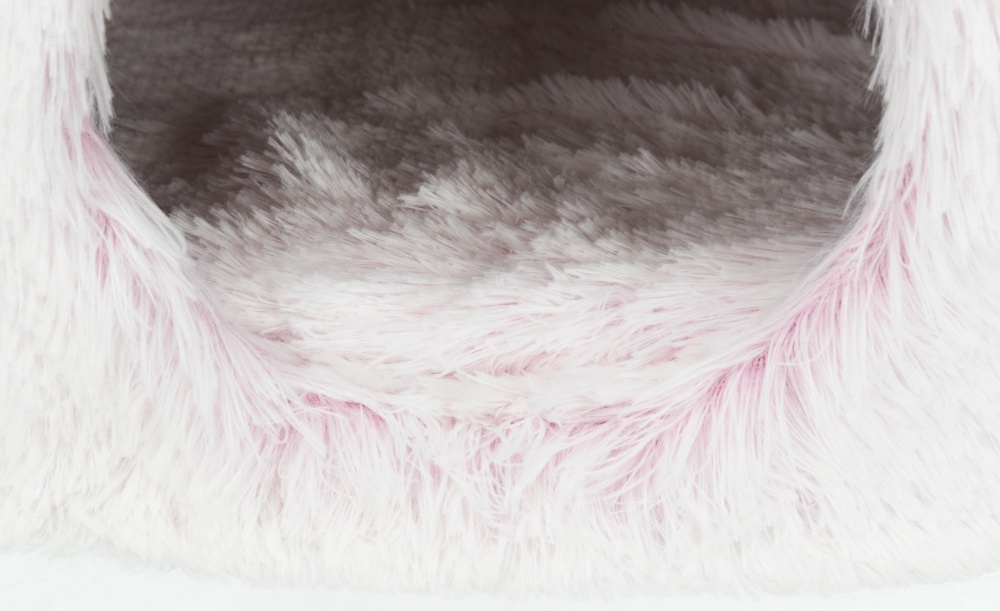 Zdjęcie Trixie Harvey drapak z dużą budką i legowiskiem  biało-różowy 54 x 40 x 73 cm