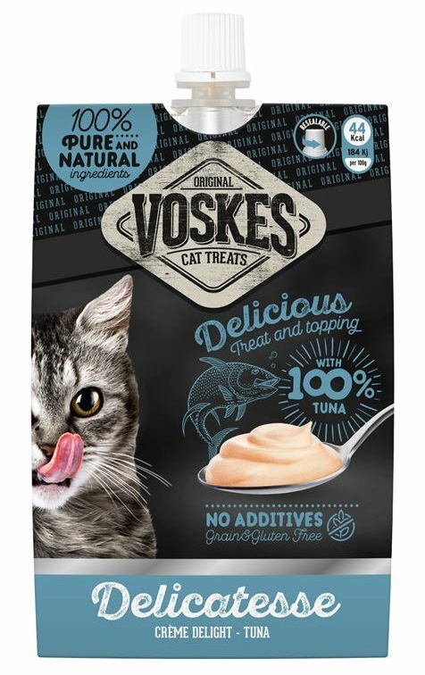 Zdjęcie Voskes Creme Delight krem dla kota dla kota z tuńczykiem i omega-3 90g
